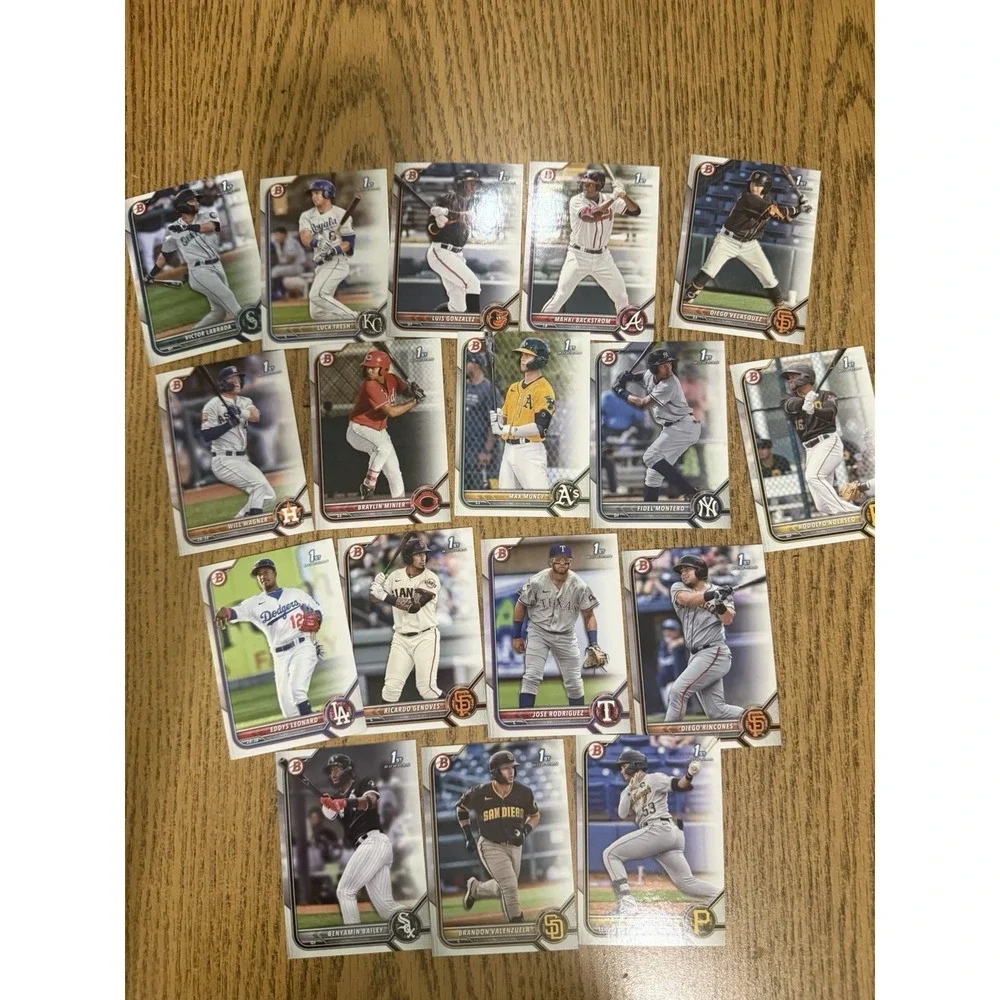 Topps 2022 MLB baseball cards BP Random‎ lot of 17 (D)